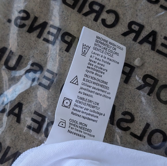 Jockey Essentials White Marbled Racerback Seamfree Jersey Ribbed Sports Bra NWT - Picture 5 of 10